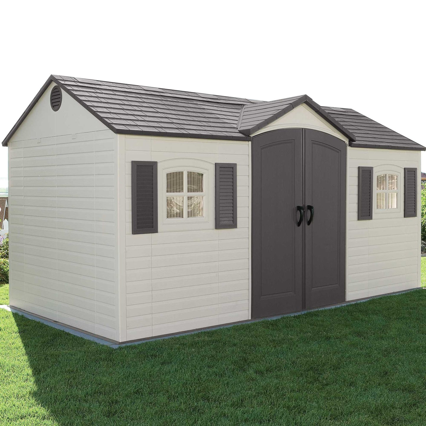 Lifetime Heavy Duty Single Entrance Plastic Shed 15x8ft