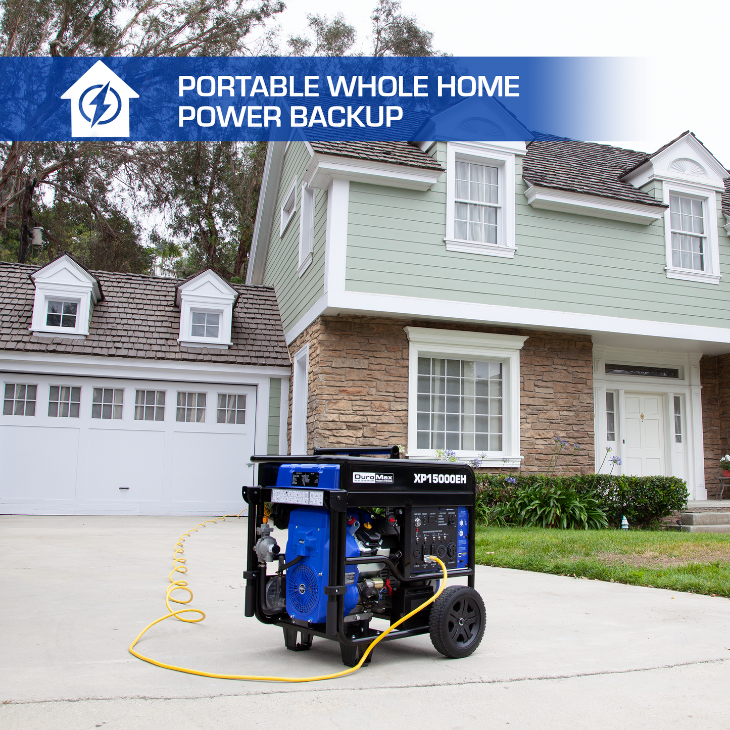 DuroMax XP15000EH 15000 Watt Dual Fuel Portable Generator