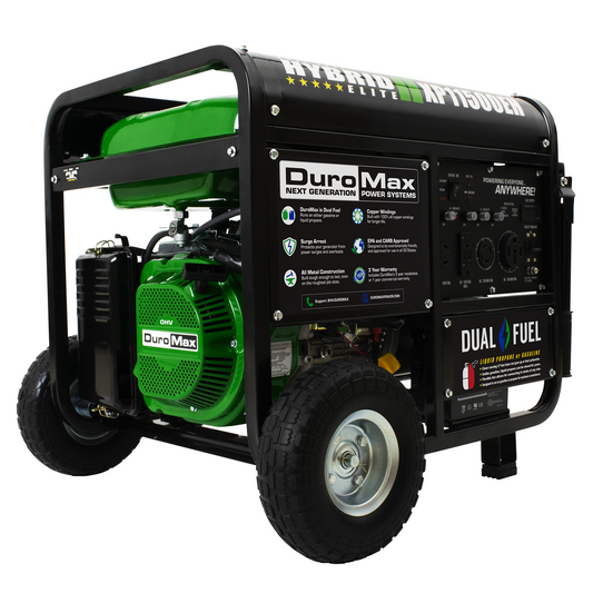 DuroMax XP11500EH Generator Electric Start Dual Fuel Hybrid Portable 11500Watt 457cc
