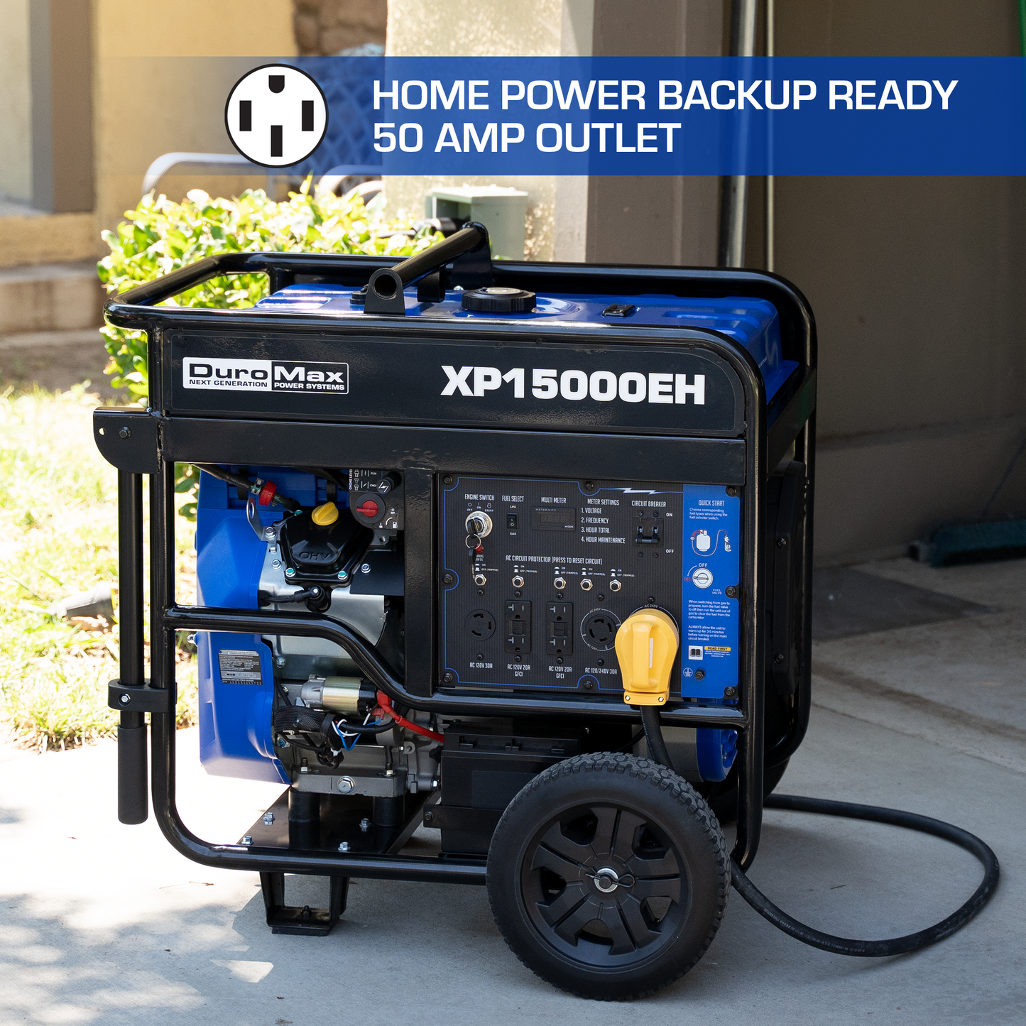 DuroMax XP15000EH 15000 Watt Dual Fuel Portable Generator